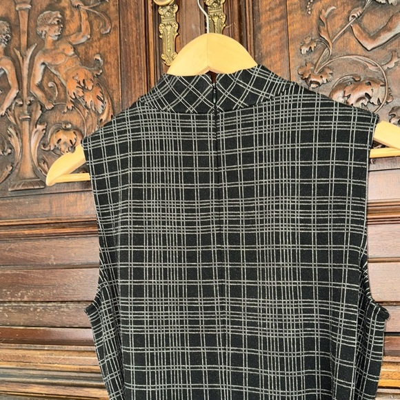 Theory tunic mock neck sleeveless sash belted waist stretch medium - Picture 6 of 7